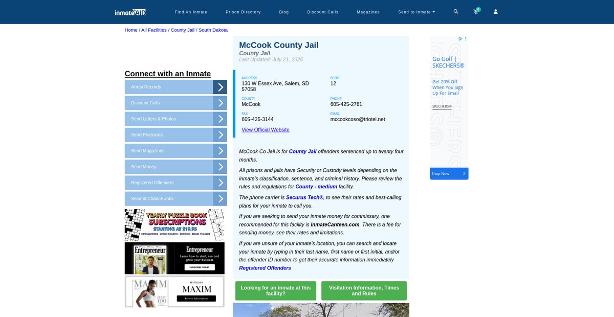 Preview of inmateaid.com