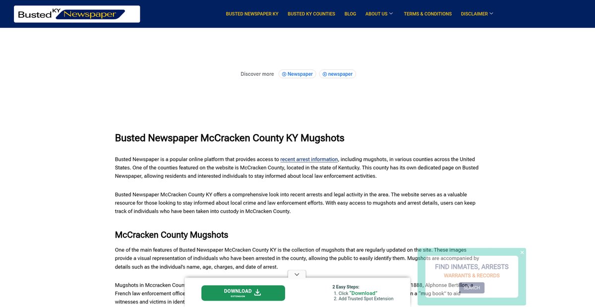 Preview of bustednewspaper-ky.com