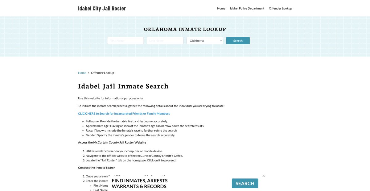Preview of idabelcityjail.org