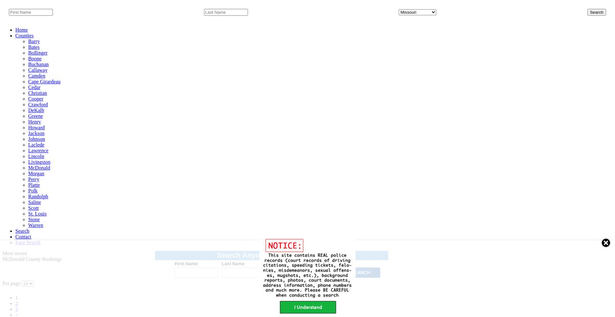 Preview of missouri.arrests.org