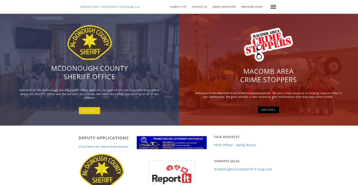 Preview of mcdonoughcountysheriff.com