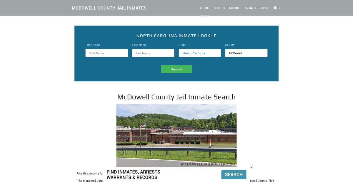 Preview of mcdowelljailroster.org