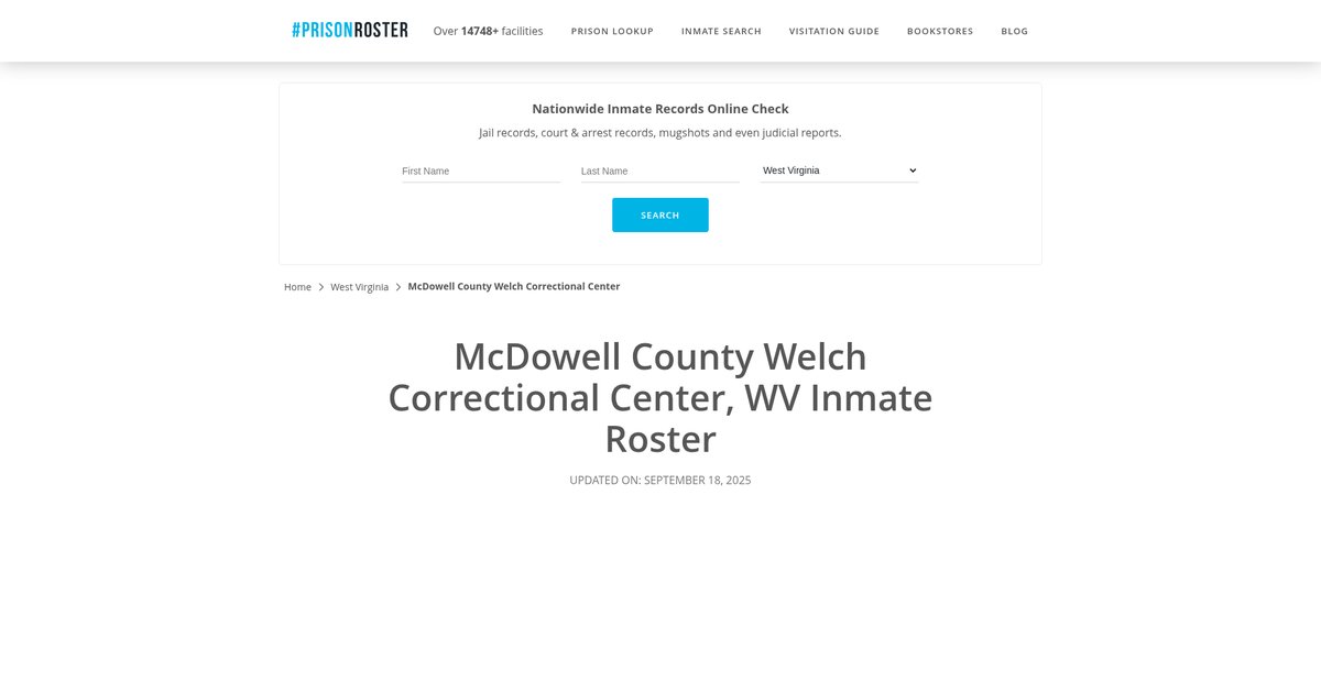 Preview of prisonroster.com