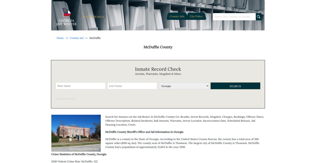 Preview of georgiajailroster.com