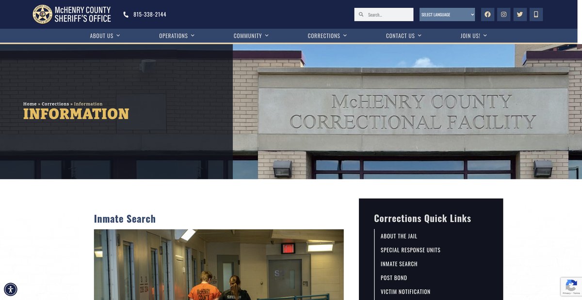 Preview of mchenrysheriff.org