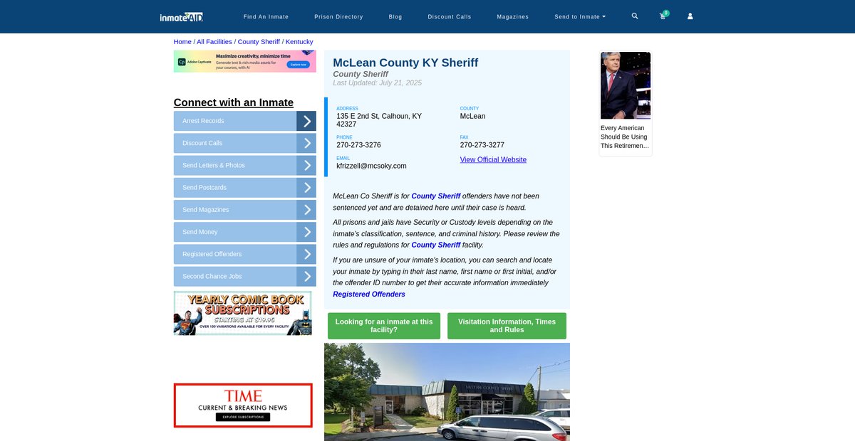 Preview of inmateaid.com