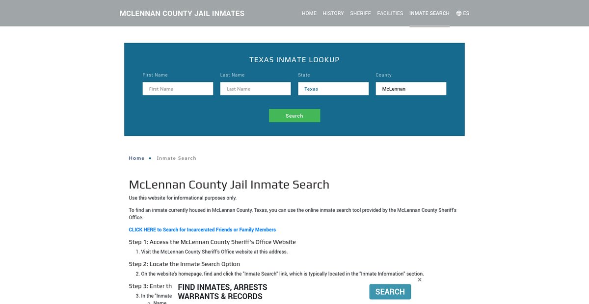 Preview of mclennanjailroster.org
