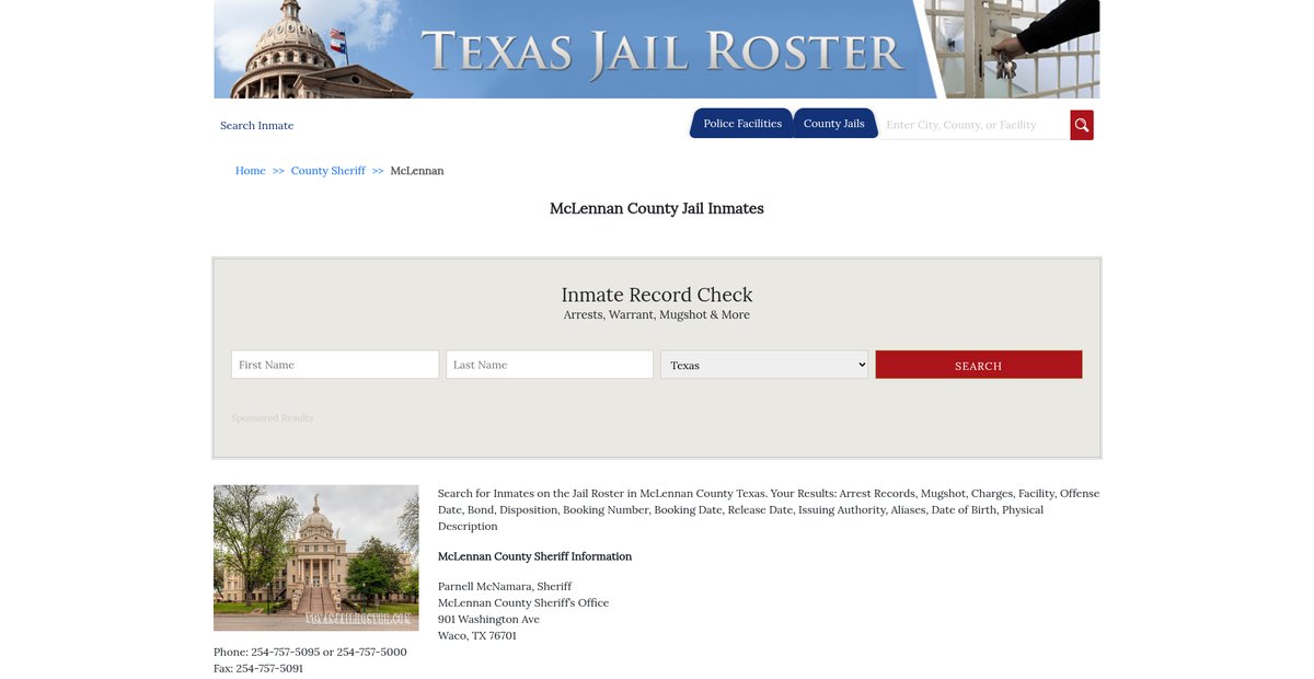 Preview of texasjailroster.com