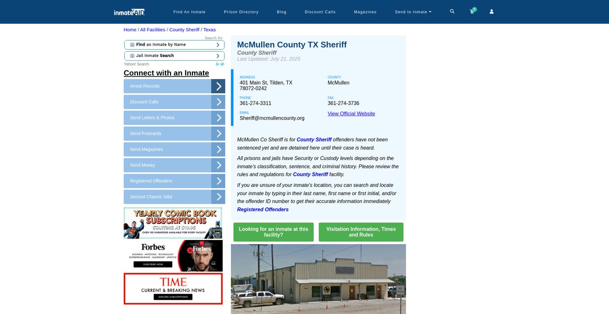 Preview of inmateaid.com