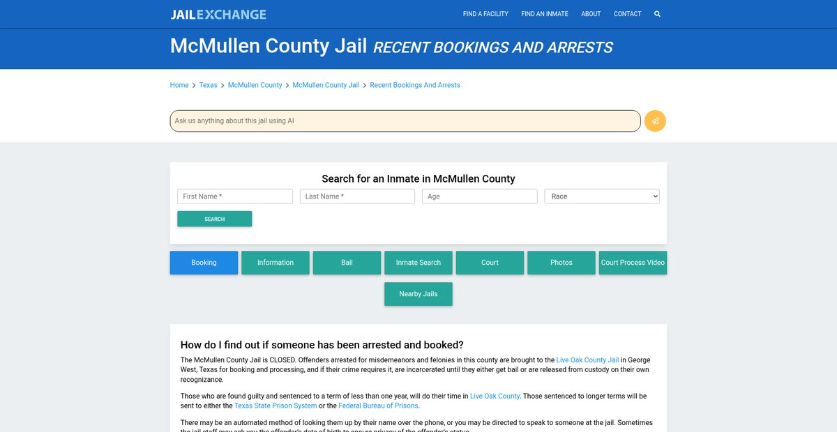 Preview of jailexchange.com