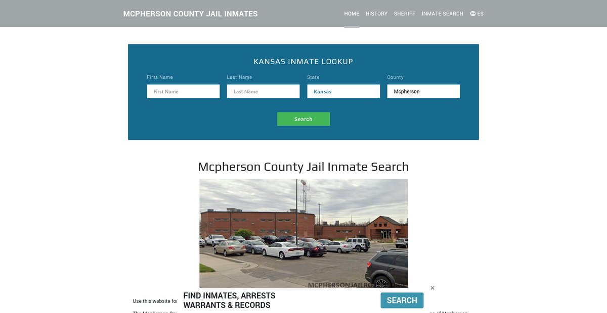 Preview of mcphersonjailroster.org