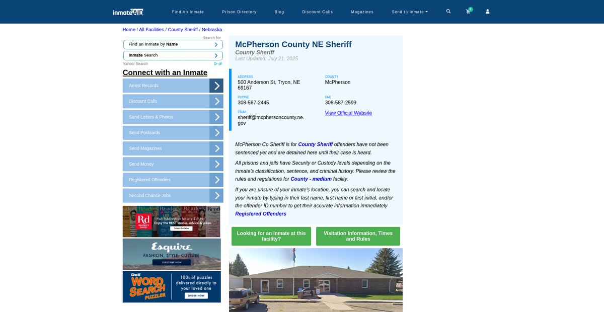 Preview of inmateaid.com