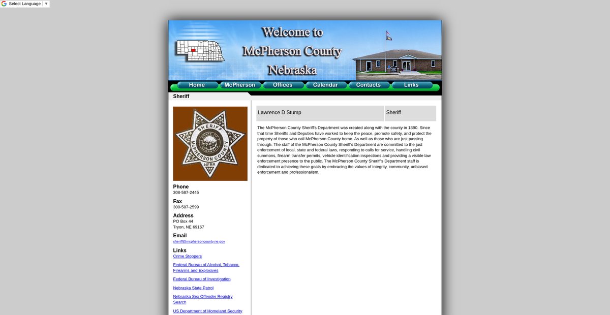Preview of mcphersoncounty.ne.gov