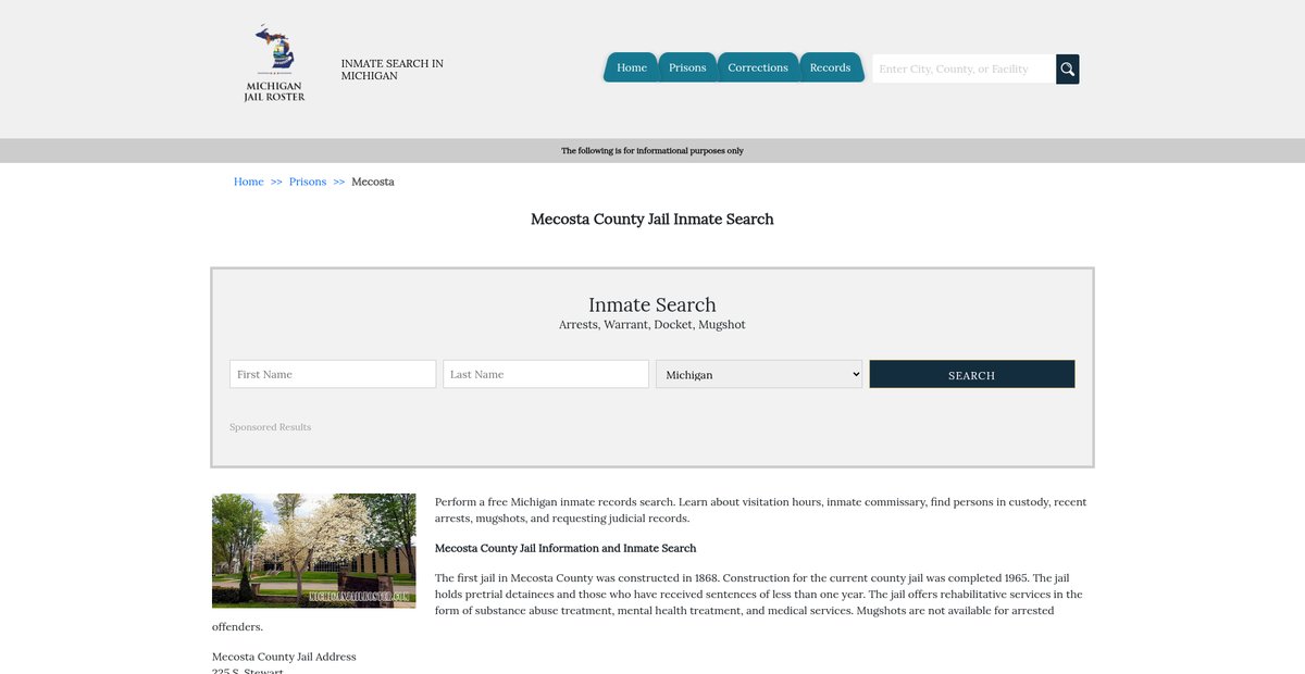 Preview of michiganjailroster.com