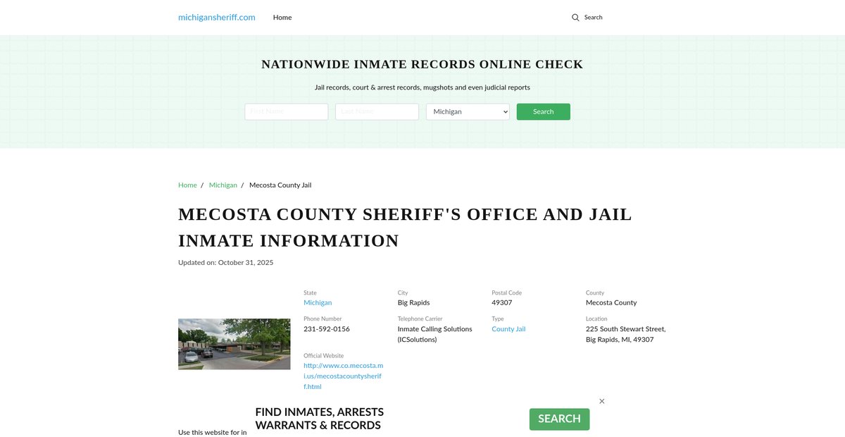 Preview of michigansheriff.com