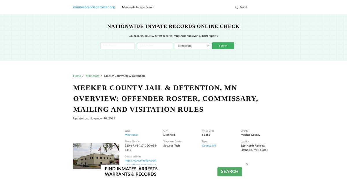 Preview of minnesotaprisonroster.org