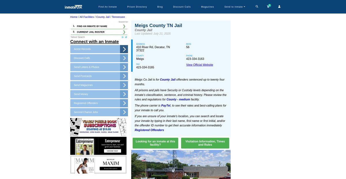 Preview of inmateaid.com