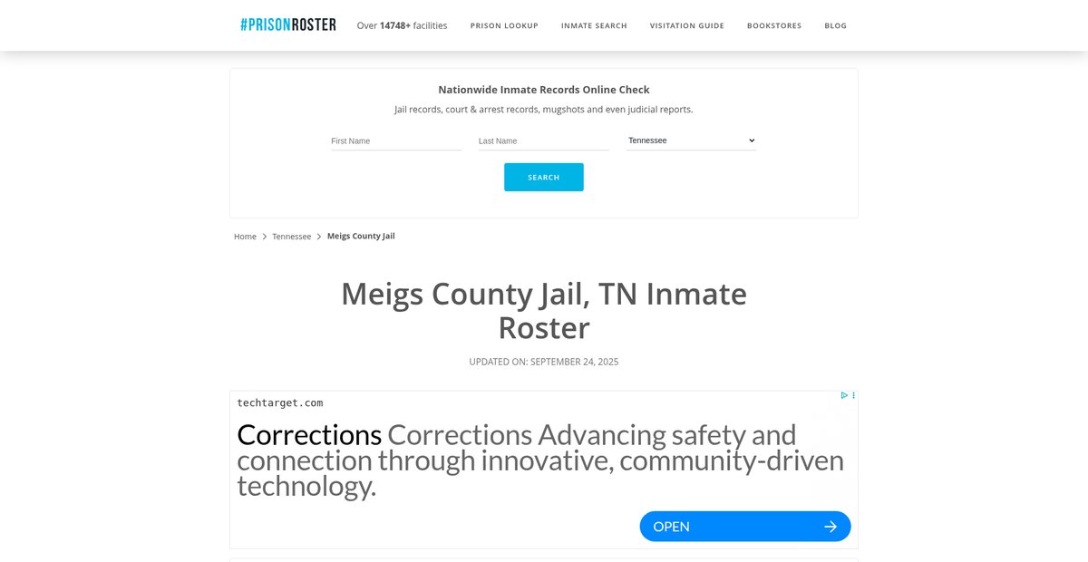 Preview of prisonroster.com