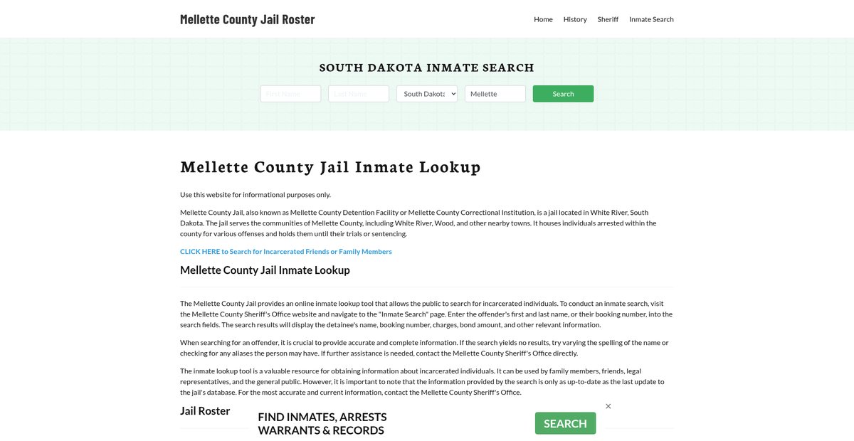 Preview of mellettecountyjail.org