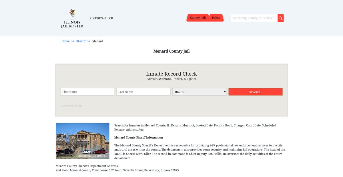 Preview of illinoisjailroster.com