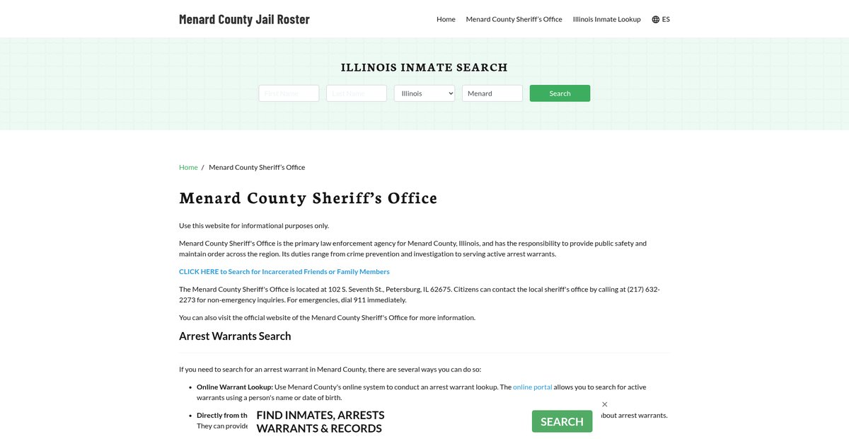Preview of menardcountyjail.org