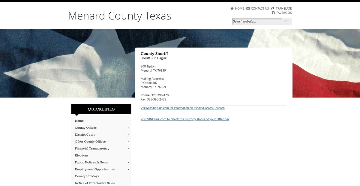 Preview of co.menard.tx.us