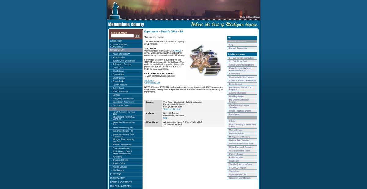 Preview of menomineecounty.com