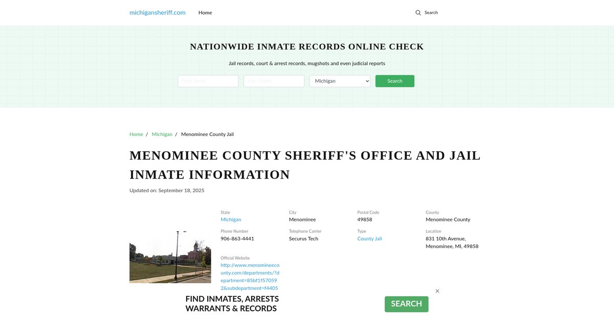 Preview of michigansheriff.com