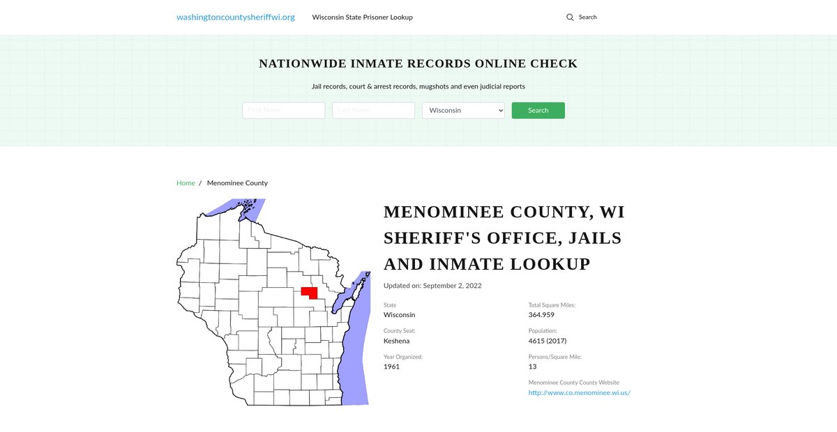 Preview of washingtoncountysheriffwi.org