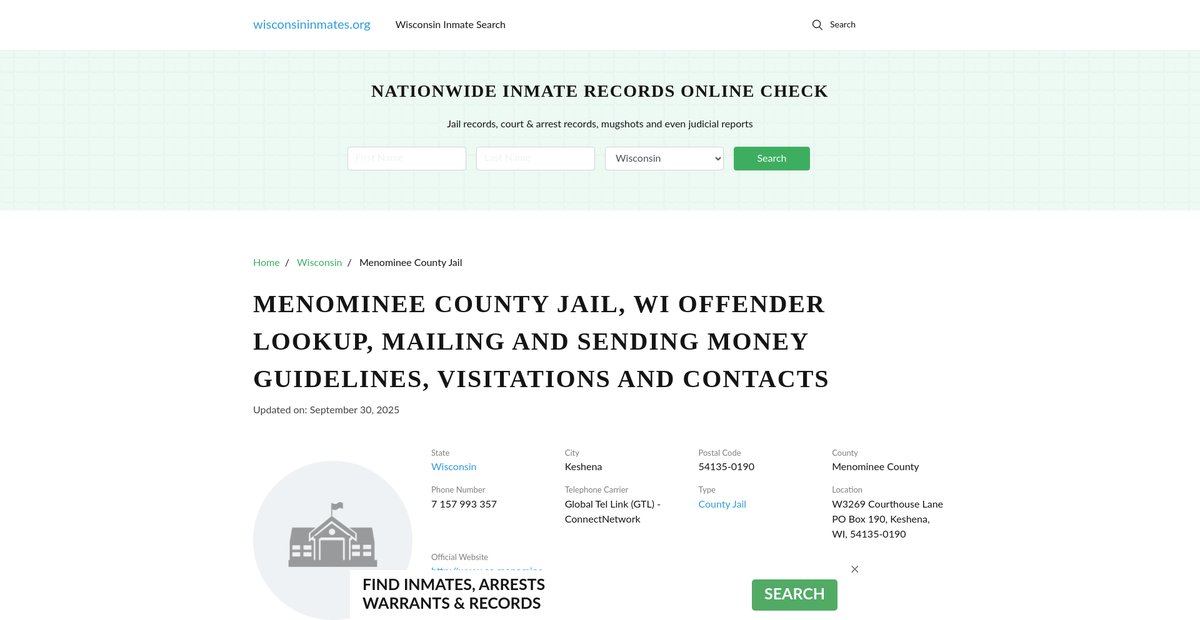 Preview of wisconsininmates.org