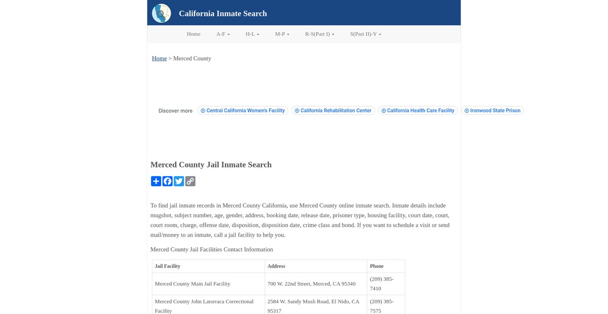 Preview of inmatesearchca.org
