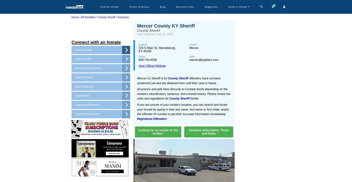 Preview of inmateaid.com