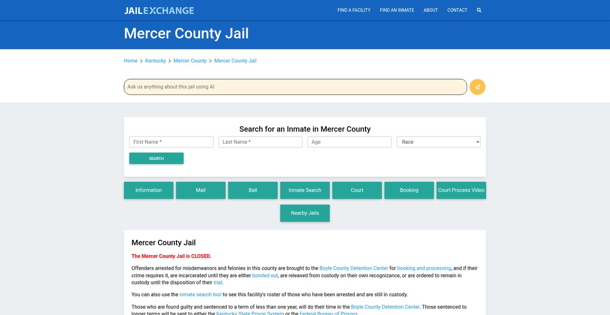 Preview of jailexchange.com