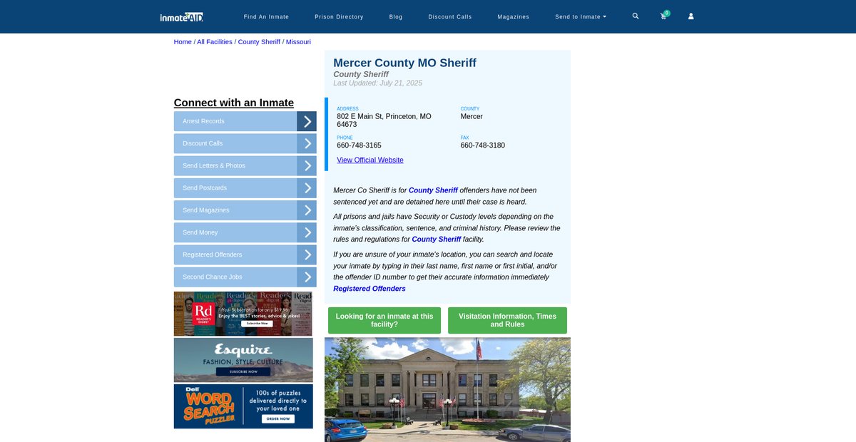 Preview of inmateaid.com