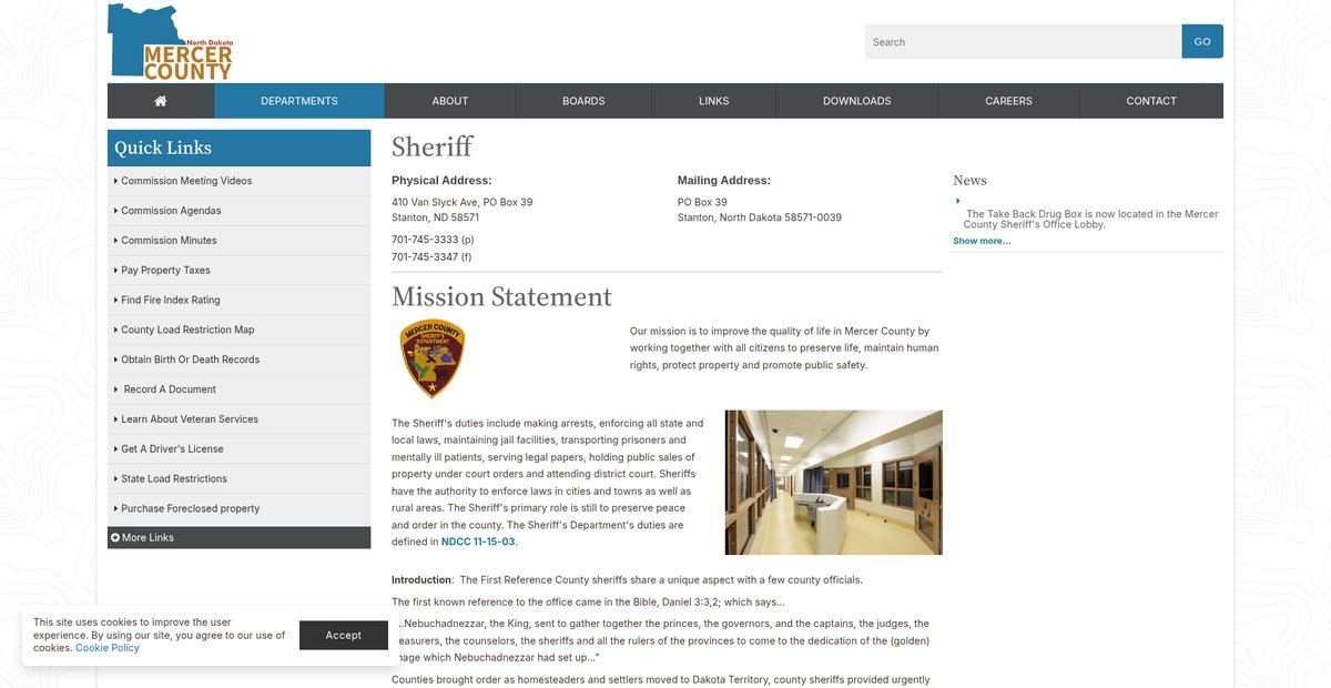 Preview of mercercountynd.com