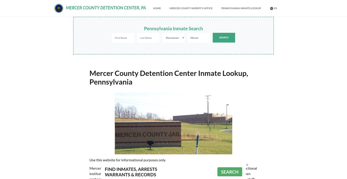 Preview of mercercountydetentionpa.org