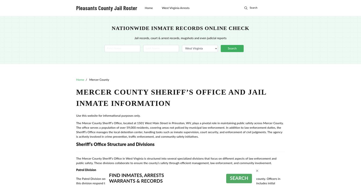 Preview of pleasantscountywv.org