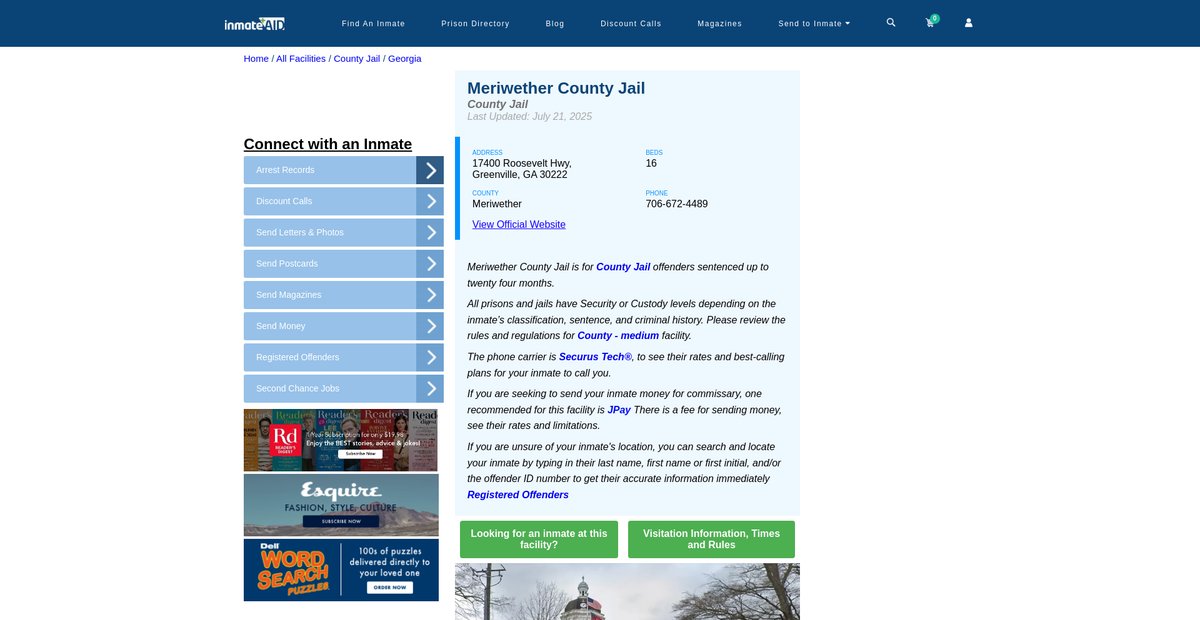 Preview of inmateaid.com