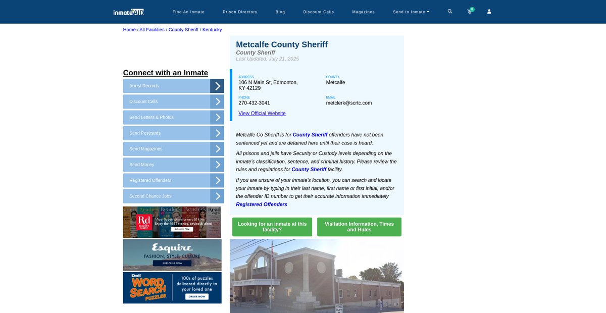 Preview of inmateaid.com