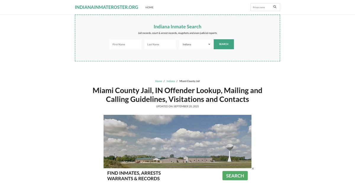 Preview of indianainmateroster.org