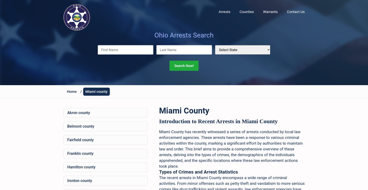 Preview of ohioarrests.com
