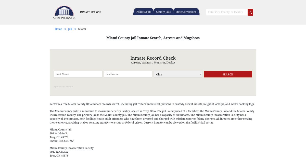 Preview of ohiojailroster.com
