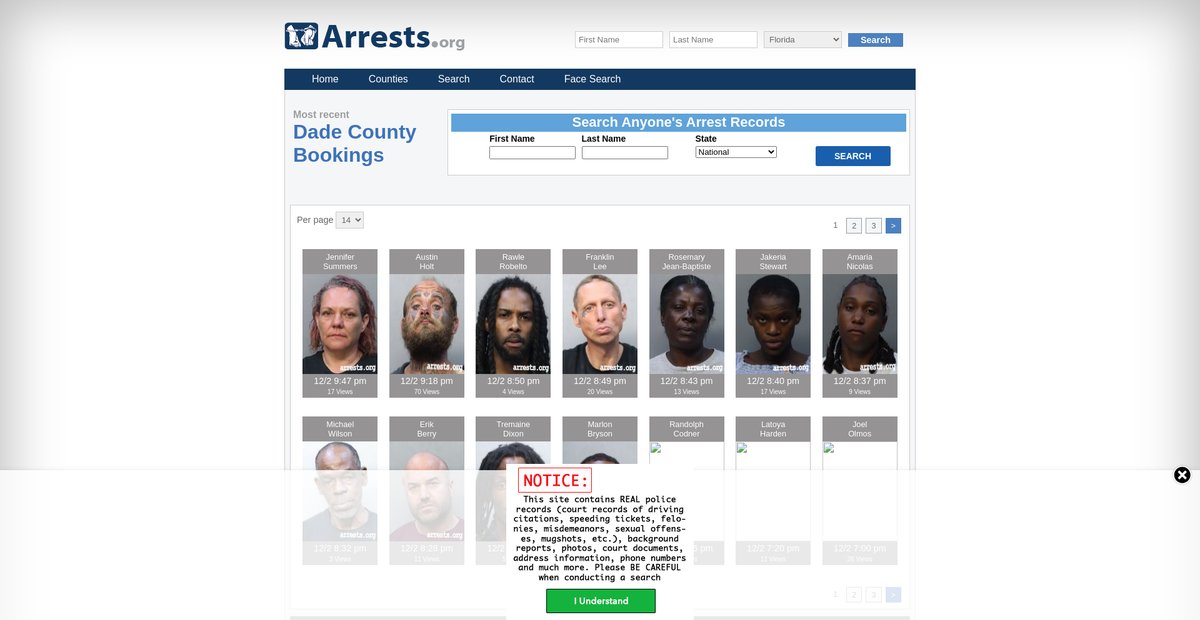 Preview of florida.arrests.org