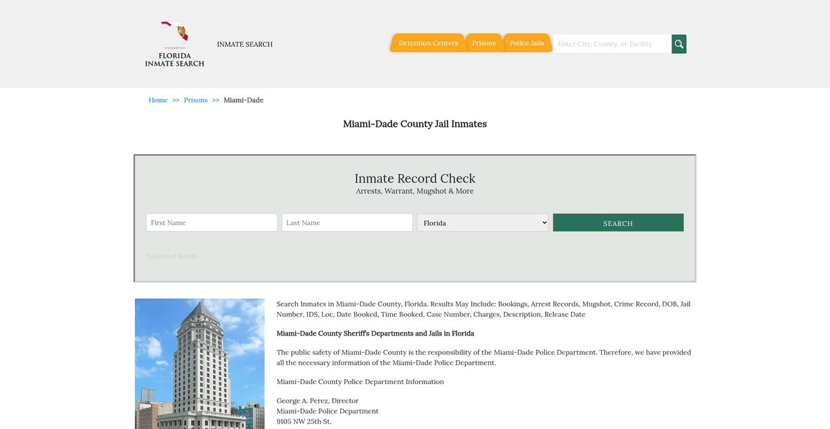 Preview of floridainmatesearch.net