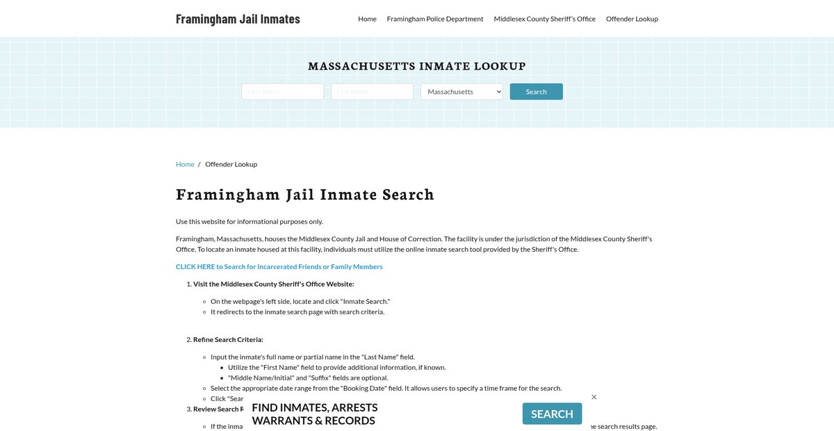 Preview of framinghamjail.org