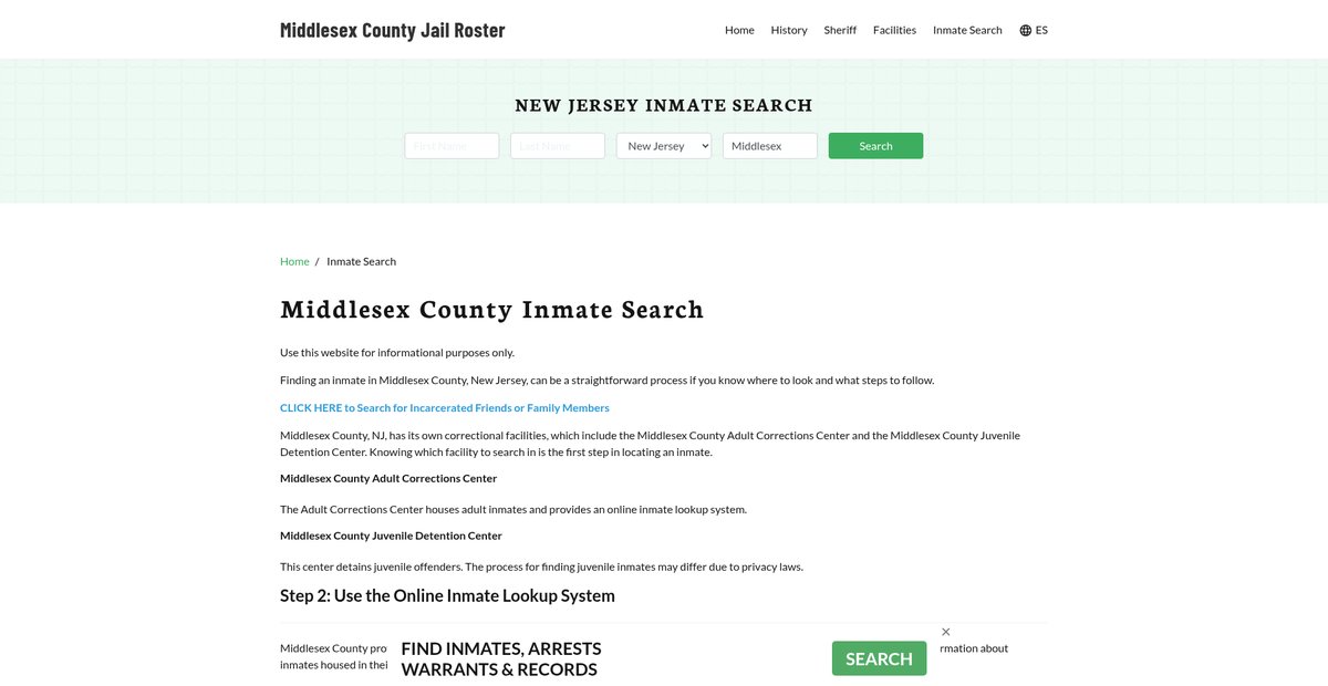 Preview of middlesexcountyjail.org
