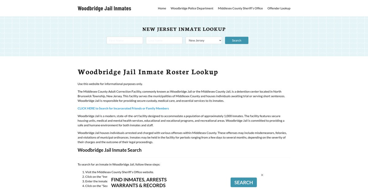Preview of woodbridgeinmates.org