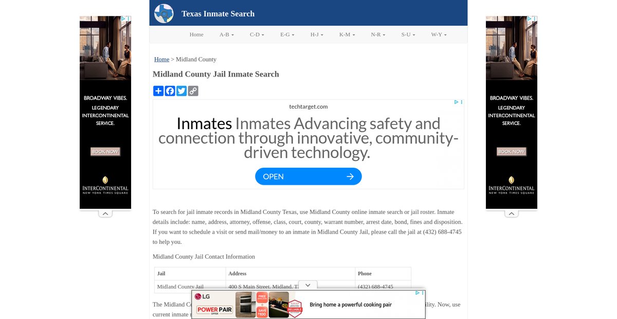Preview of inmatesearchtx.org