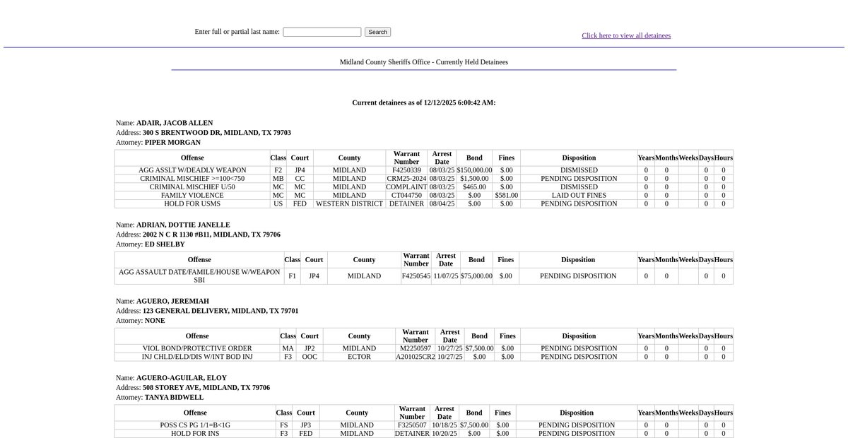 Preview of www2.co.midland.tx.us