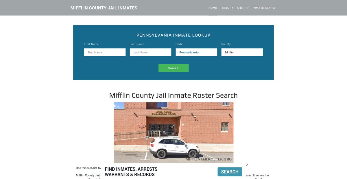 Preview of mifflinjailroster.org